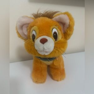 Disney 1988 Plush Oliver & Company Tabby Cat